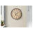 Wall Clock, 20 Inch Round Frame In Antique Brown, Bold Numerals