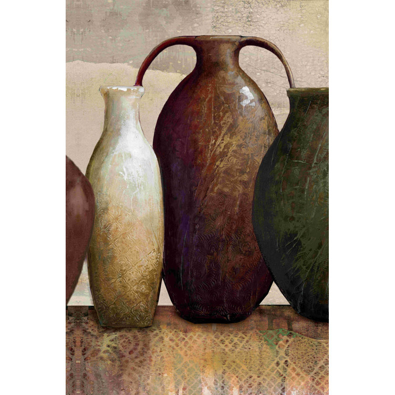" Five Vessels 2 " Painting Print, 12" H x 8" W  