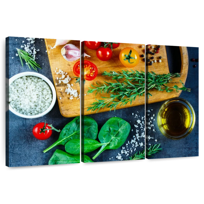 Yarlin - légumes rouges et verts, H 28 po x l 45 po