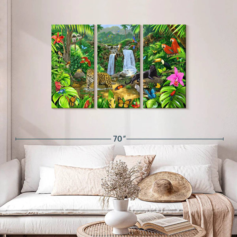 Brampt Rainforest Harmony I, 28" H x 45" W