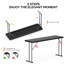 Table pliante étroite 5 pi ， Noir-121100050-121100051