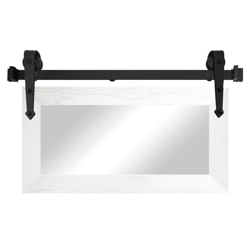 Miroir Manoil, 22 po x 33 po, Blanc