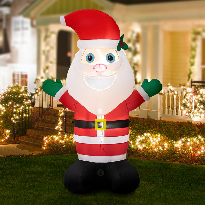 Décoration de père Noël gonflable lumineuse 8 pi