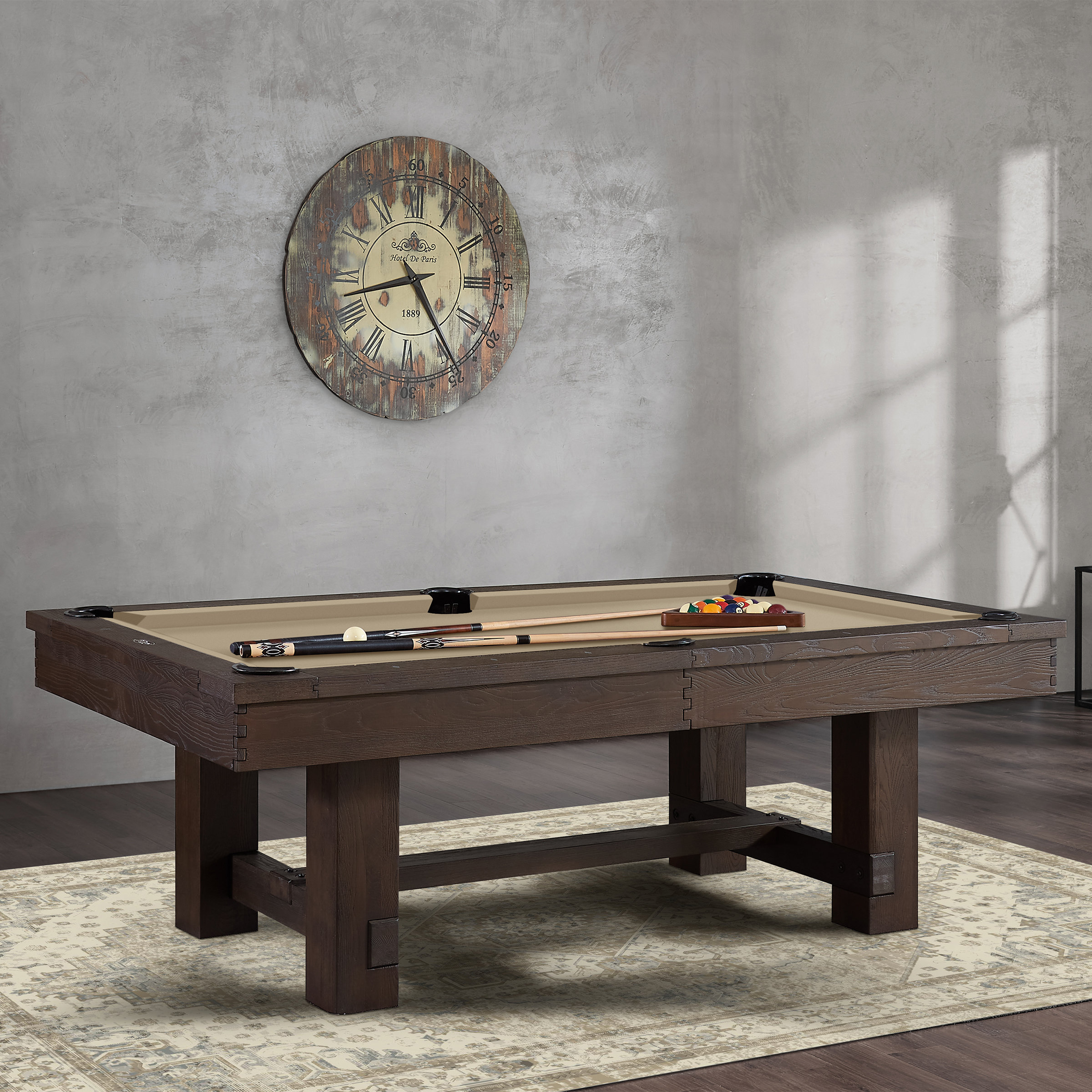 Imperial 8' Reno Pool Table-Rustic Design-Includes Professional Install ...