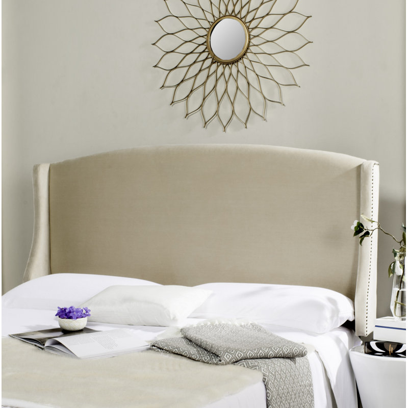 Hattiesburg Upholstered Headboard, Queen, Buckwheat 100% Polyester