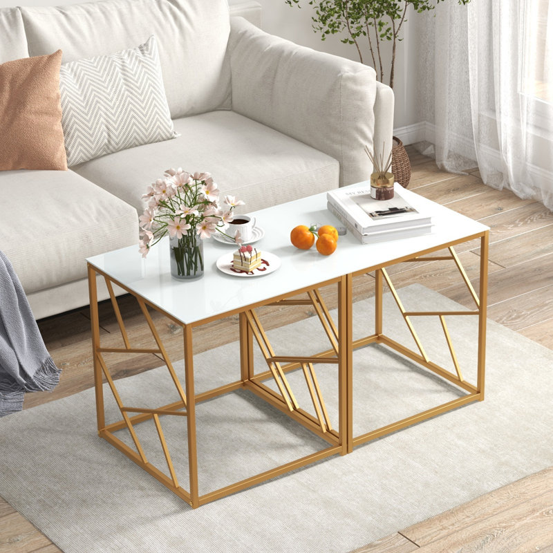 Stoilana Glass Top Coffee Table