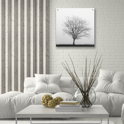 «Winter Trio III» par Nicholas Bell, art mural en verre acrylique
