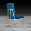 Chaise d'appoint en velours touffeté Jolle-29162139-29162141
