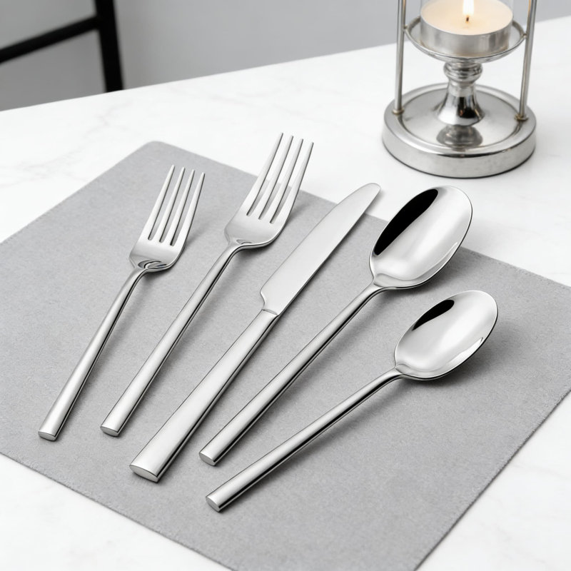 30-Piece Stainless Steel Flatware Set For 6, Premium Forged Cutlery Set With Mirror Polish, Dishwasher Safe Silverware For Home, Kitchen, Wedding, And Party