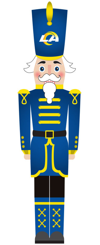 Los Angeles Rams 46" Nutcracker Leaner