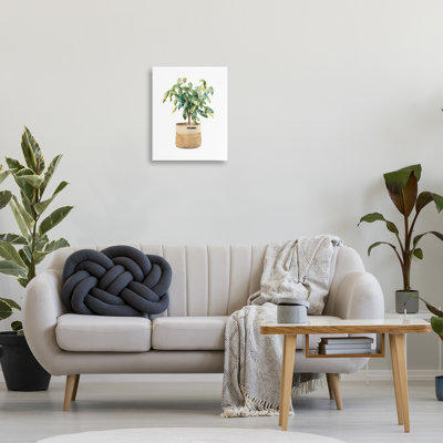 Art mural sur toile de plante en pot par Lanie Loreth