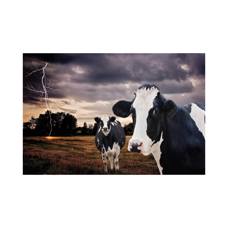 Till The Cows Come Home by Karen Burke - Wrapped Canvas Print, 20.32cm H x 30.48cm W x 1.91cm D