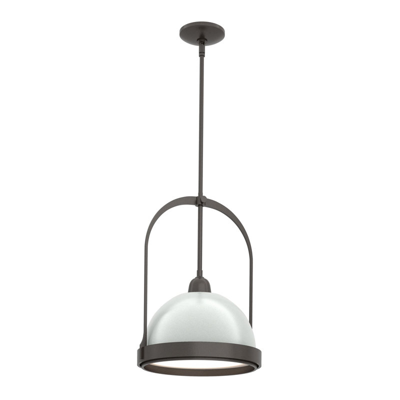 Atlas 1 - Light Single Dome Pendant, Oil Rubbed Bronze, Vintage Platinum