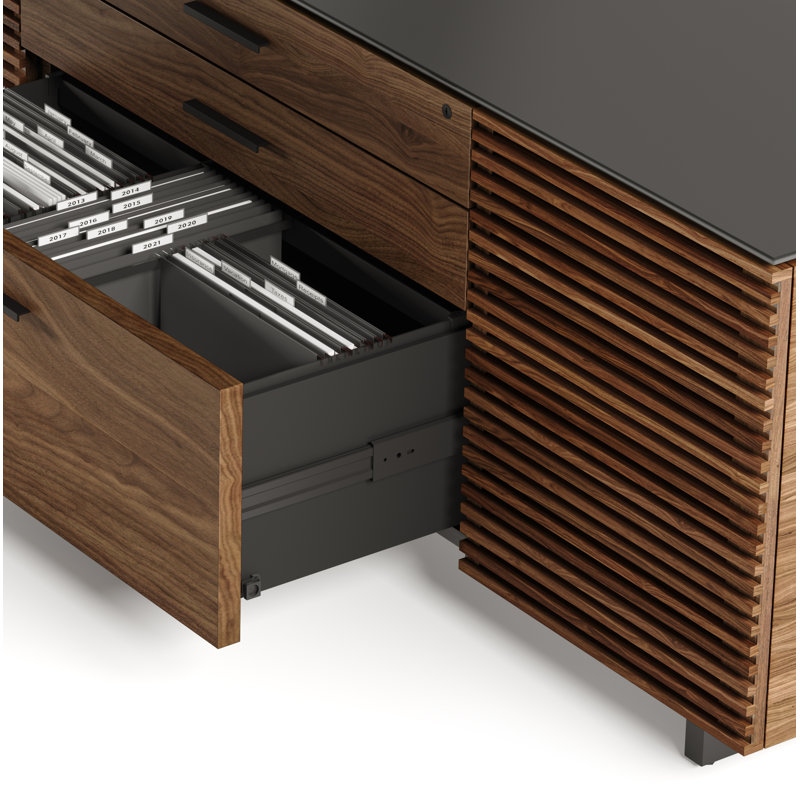 Corridor Writing Desk, Natural Walnut