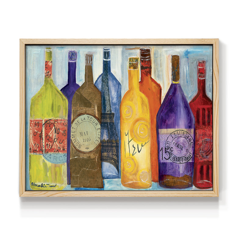 Vive La Bourgogne - Reproduction encadrée - Restickable, H 8 po x l 10 po, Naturel
