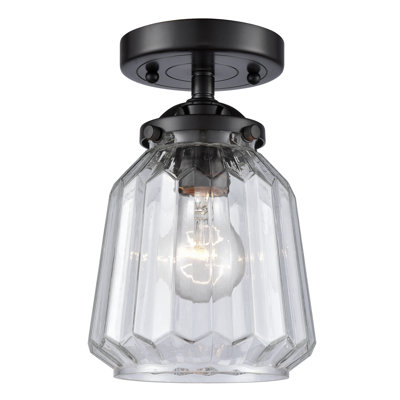 Plafonnier semi-encastré 1 lumière 6 po Vinson
