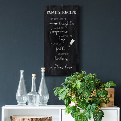 Family Recipe - Impression sur toile tendue