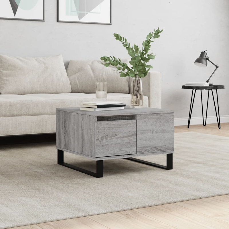 Ayluardo Sled Coffee Table with Storage, Grey Sonoma