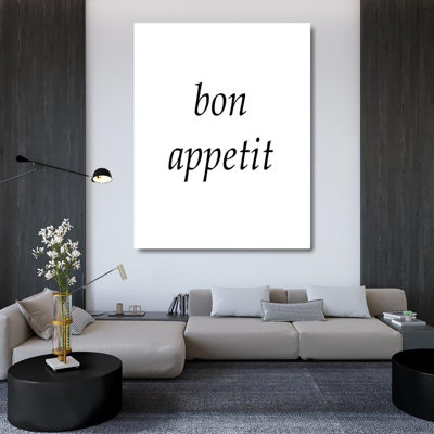 Trinx Anonymous Gallery Wrapped Canvas Art Titled: Bon Appetit