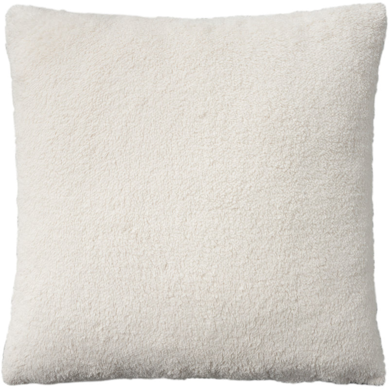 20" Blue and Gray Faux Fur Abstract Throw Pillow