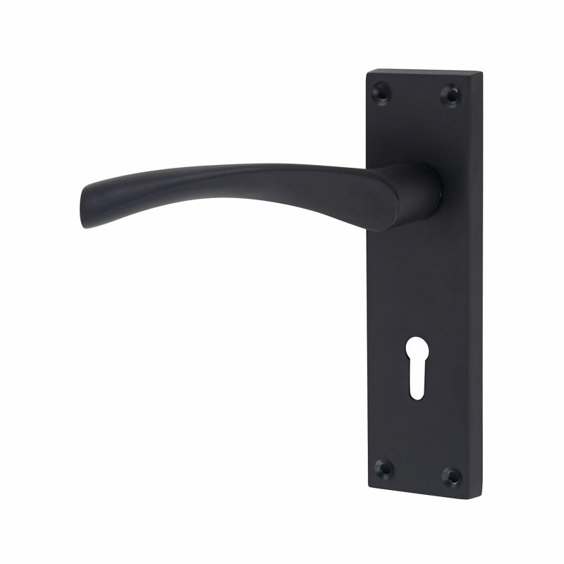 Door Handle with Bathroom Lock Set 