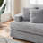 Corduroy Sofa 3 Seater Sofa Couch with 4 Toss Pillows Sleek Design Modern Comfortable for Room-1531629124-1523357908