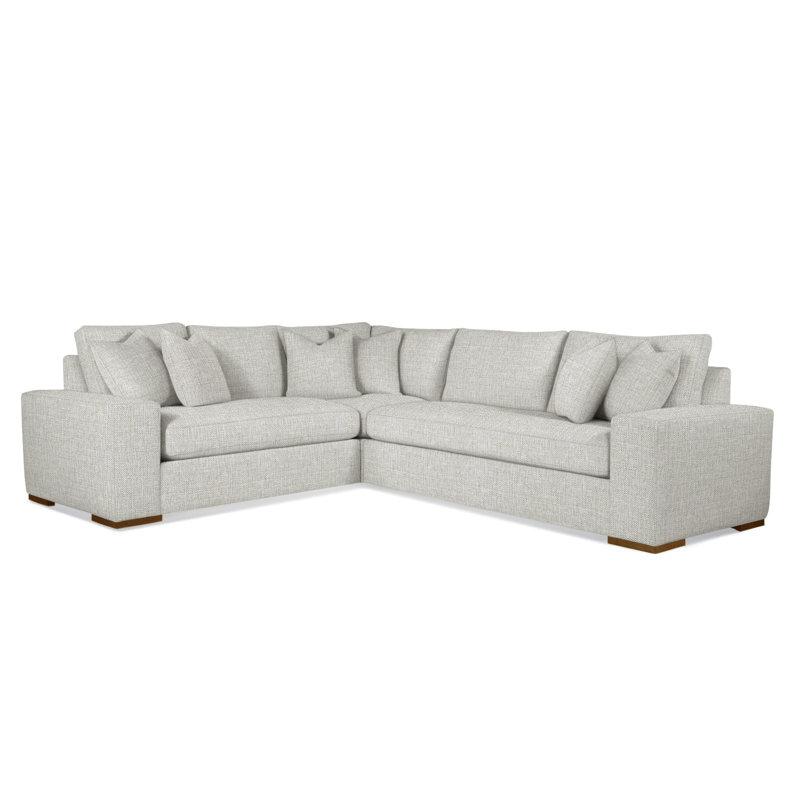 Memphis Sectional, Oatmeal Crypton Performance; 0822-74, Left Hand Facing, Havana