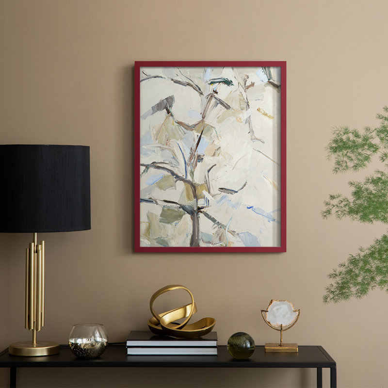 Gallery The Pear Tree, reproduction d'art encadrée - bois massif, H 30 po x l 24 po, Rouge