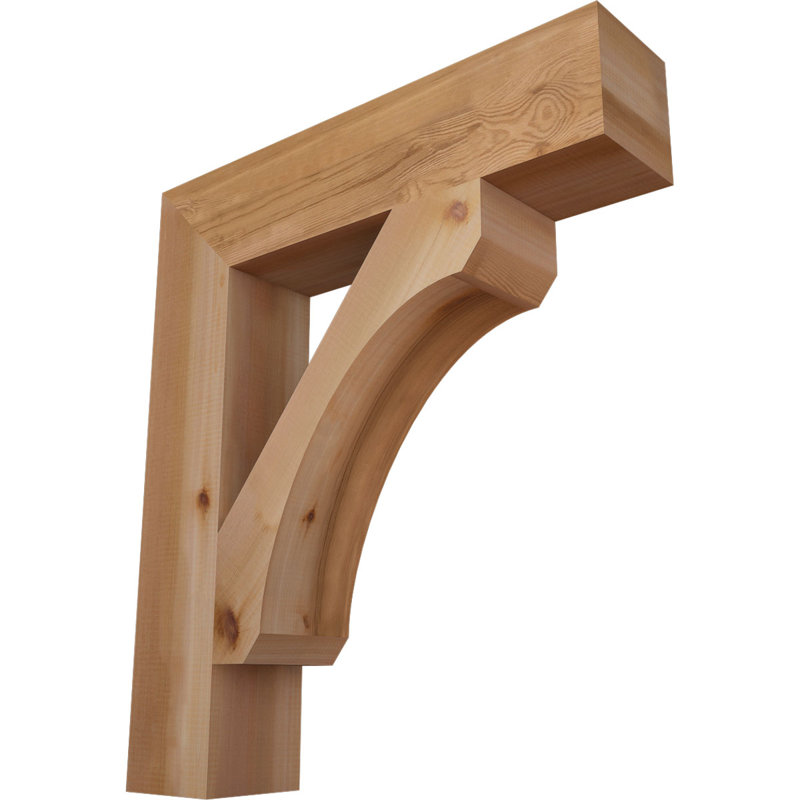 Support en bois rustique Legacy Block, Cèdre rouge, Lisse, H 32 po x l 5,5 po x P 28 po