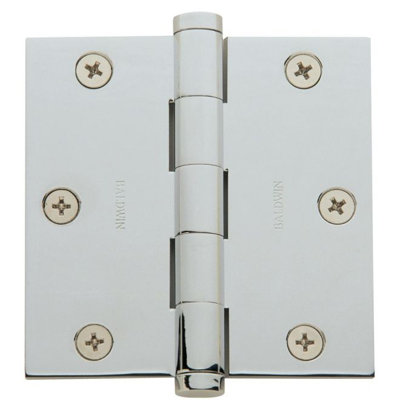 3.5" H × 3.5" W Butt/Ball Bearing Single Door Hinge
