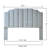 Gabbrielle Tufted Upholstered Headboard-849513720-849513724