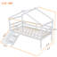 Lit simple mezzanine bas avec glissade, échelle et garde-corps de sécurité