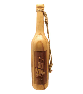 Blount Wood Decorative Bottle