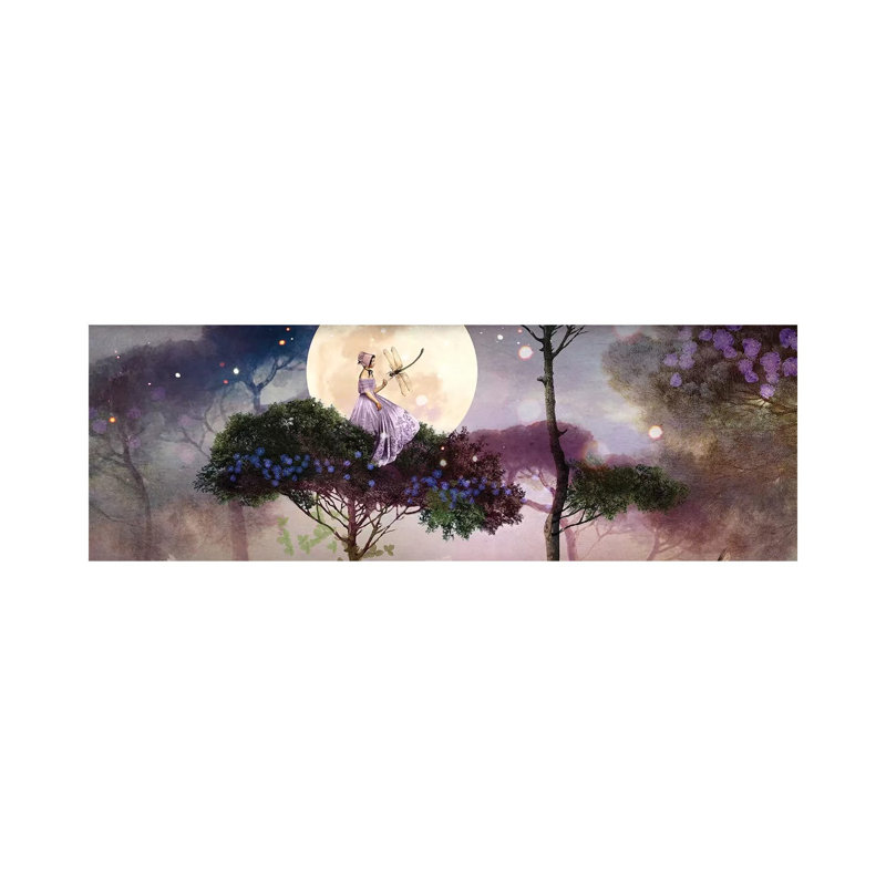 Libellule par Catrin Welz-Stein - impression panoramique, H 16 po x l 48 po x 1,5 po, Toile tendue