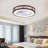 22.4" Ceiling Fan with Remote Control and LED Lights
