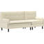 Canapé modulaire Corduroy: canapé convertible 3 places, canapé en L et lit