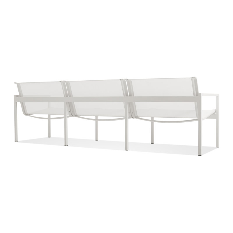 Skiff Outdoor 3 Seat Sofa, White