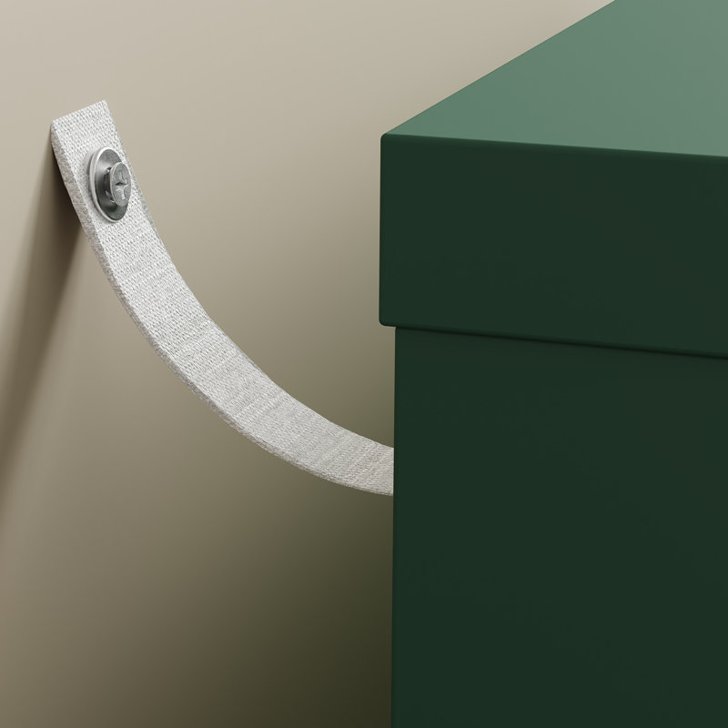 Yokota Wood 3 Drawer Dresser, Green