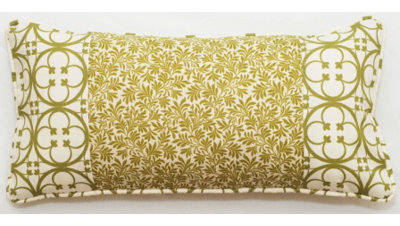 Outdoor Living Patched Lumbar Pillow