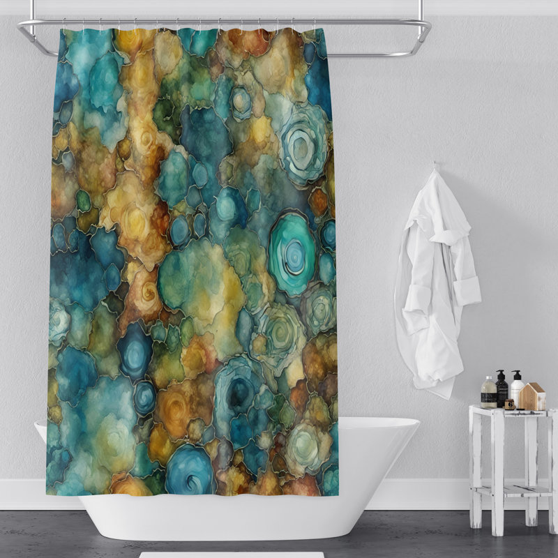 Marble Shower Curtain, 70" W x 72" H