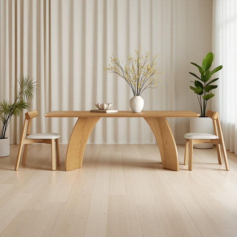 Modern Minimalist Solid Wood Dining Table Design