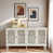 Blanc / gris antique