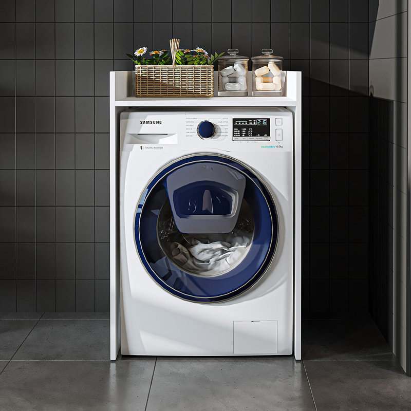 Derin Washing Machine Cabinet, 65 cm,, White