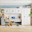 Lit escamotable simple avec armoire murale-82505124