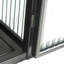 Armoire murale 27,56 "en verre noir - 3 niveaux, tablette amovible
