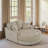 55" Modern Chaise Lounge Sofa Bed Upholstered Sofa Couch With Tufted Seat And Detachable Pillows For Living Room-1679509235