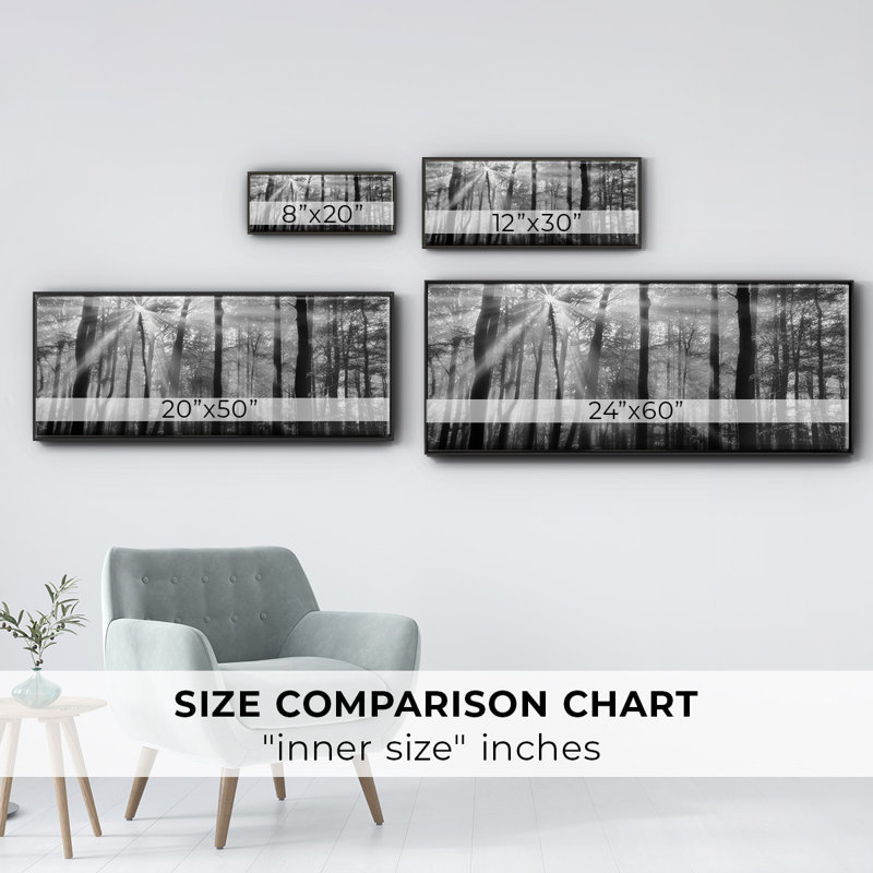Breaking Through, reproduction d'art sur toile, H 12 po x l 30 po x P 1,5 po, Noir