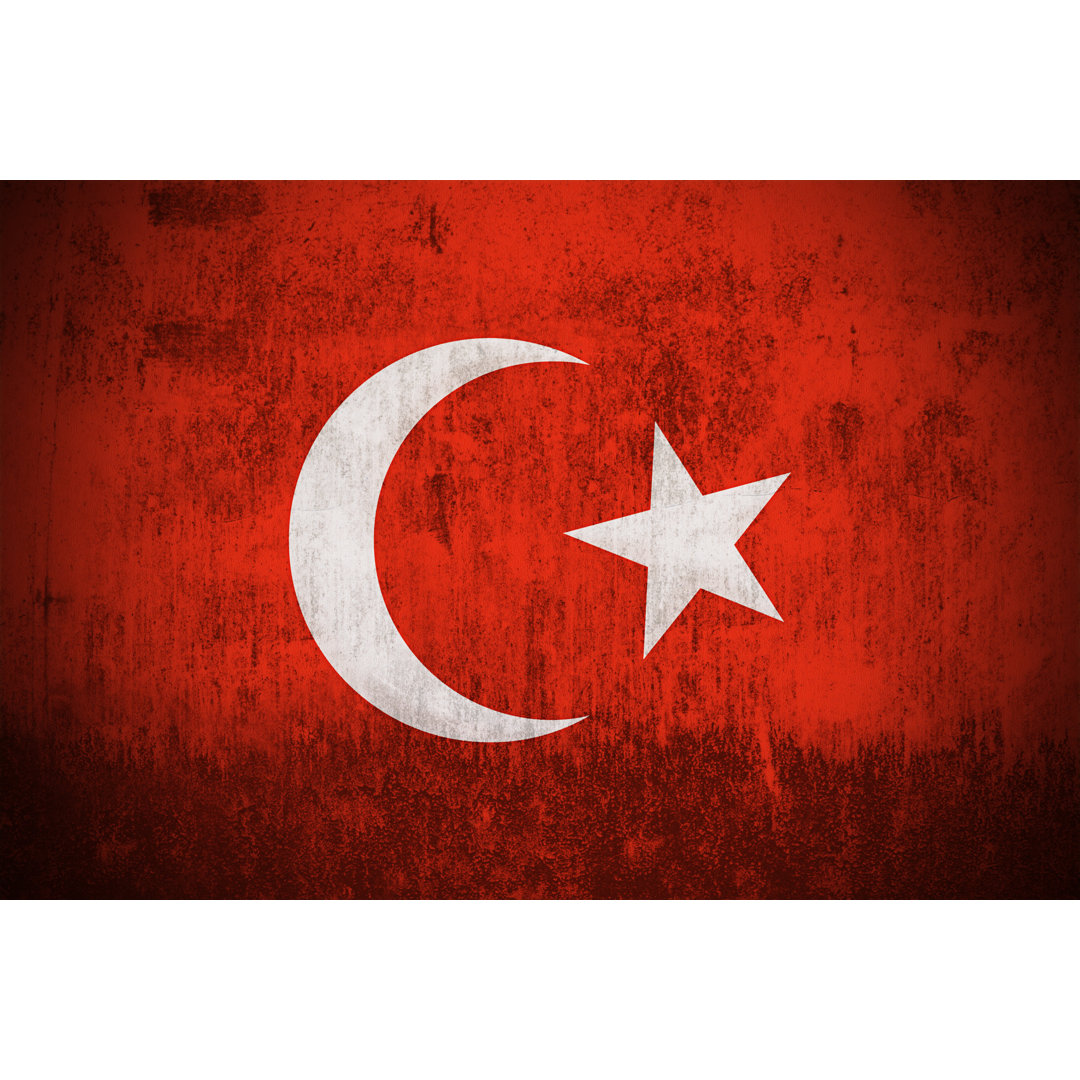 Flagge der Türkei - Kunstdrucke auf Leinwand