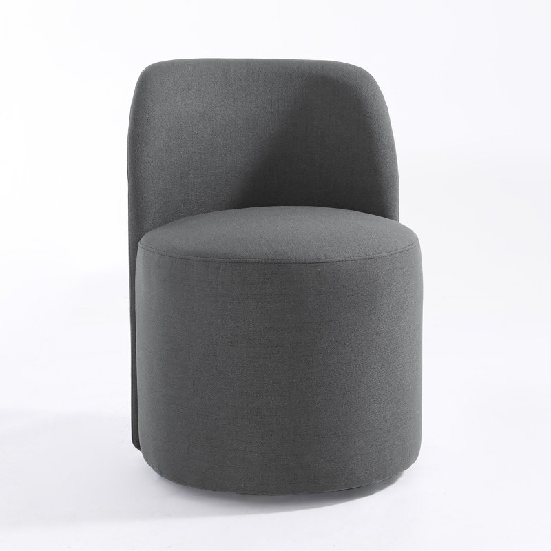 Chaise de baril Minimalist, Gris foncé