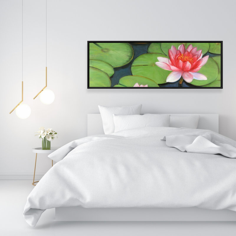 "Fleurs de lotus dans un marais" sur toile